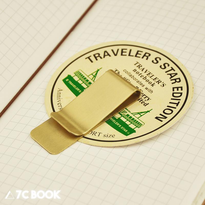 Brass Stainless Steel Loose-Leaf Notebook Pen & Ticket Clip, Multi-Purpose, Custom Engraving Available
