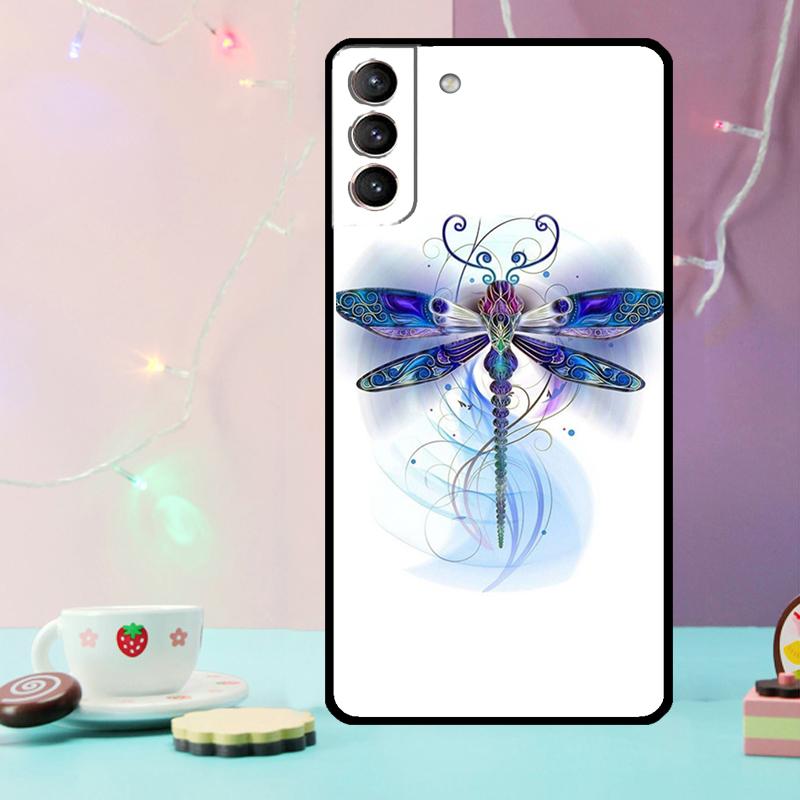 Dragonfly Animal Art Phone Case For Samsung Galaxy S24 S25 Ultra S21 S22 S23 Ultra S9 S10 S20 Plus S25 FE Cover