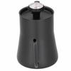 Stainless steel narrow-spout coffee drip pot with thermometer for coffee and tea (650ml, black)