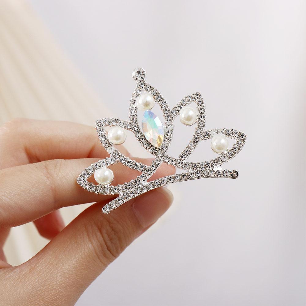 Butterfly Crystal Crown Hair Comb Flower Rhinestone Hairpins  Ladies/Children