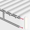 8 Pcs White ABS Plastic Rod Spacer Closet Rod End Caps, Wire Shelf End Caps, Closet System Parts,Durable Wardrobe & Closet Pole Accessories