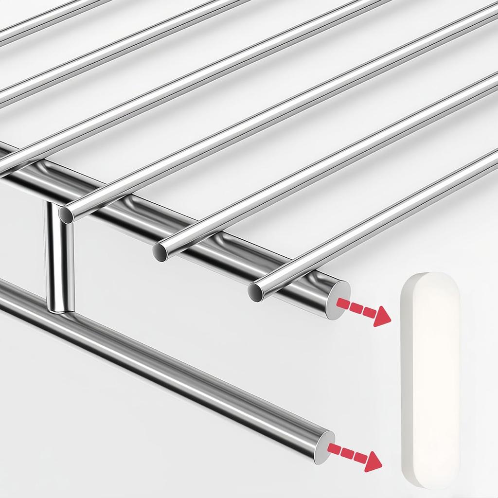 8 Pcs White ABS Plastic Rod Spacer Closet Rod End Caps, Wire Shelf End Caps, Closet System Parts,Durable Wardrobe & Closet Pole Accessories