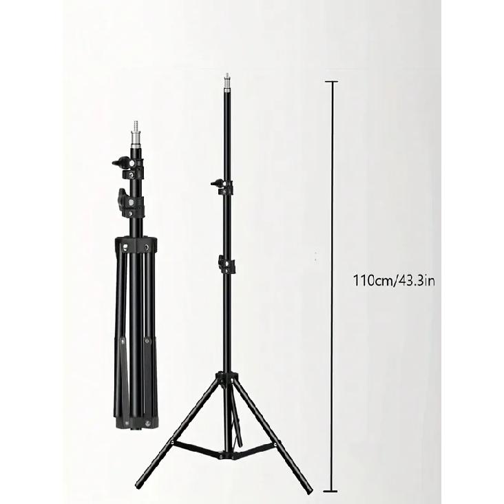 110cm tripod standı+O klips, 10 inç canlı yayın halka dolgu ışığı ve selfie canlı yayın artefaktı ile donatılmıştır