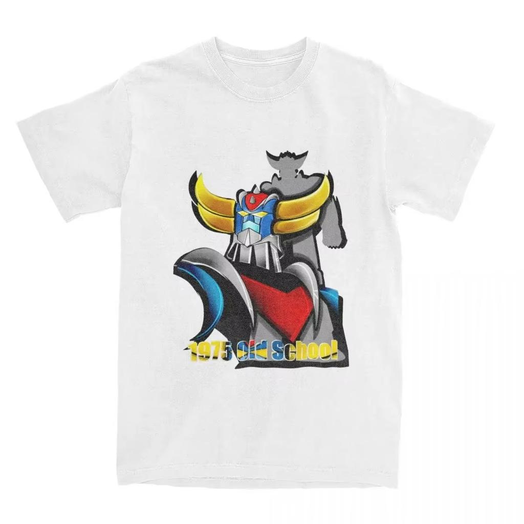 1975 Robot Grendizer T Shirt Men Women UFO Robot Goldorak Funny Pure Cotton Tee Shirt Crew Neck Short Sleeve EU Size Tshirt