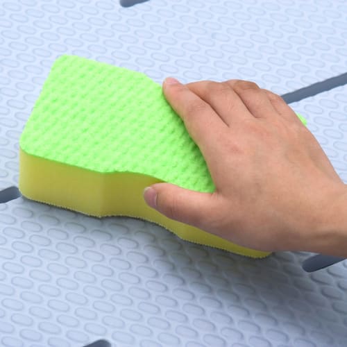 Towa Sangyo Bath Sponge, Brush Sponge for Unit Baths, Made In Japan, Yellow, Approx. 15.8 X 8.3 X 4.3 Cm, Set of 2, 31347