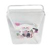 1Pcs Plastic Desktop Container Case Stickers Collection Photocard Holder Transparent Storage Box