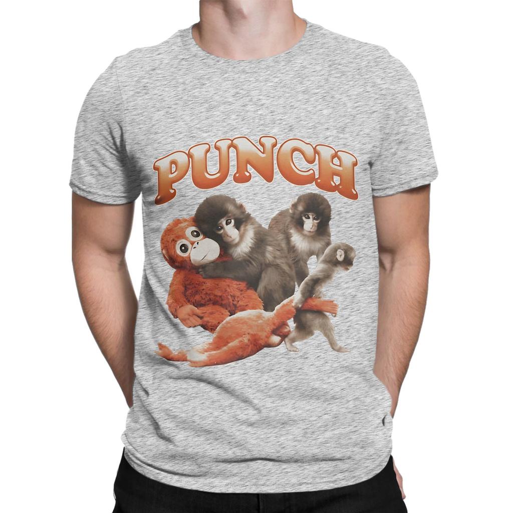 Punch Monkey More Hung Novelty 100 Cotton TShirt Bib Punch The Monkey Tops Tees For Unisex