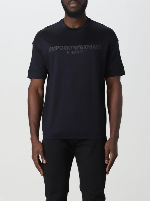 Emporio Armani luxury men's t-shirt BLU navy - Size: M