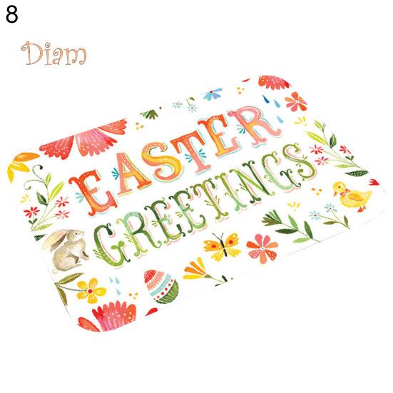 CO&LO podlahová rohož Protiskluzová protiskluzová Pohodlná velikonoční rohožka pro zajíce pro domácnost