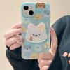 Korea Cute Cartoon Quicksand Puppy Bracket Phone Grip Tok Griptok Holder Ring For iPhone 16 Phone Stand Support Holder Girl Gift