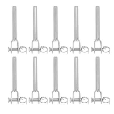 10 Pcs Jaw Swage End Fitting 316 Stainless Steel Rust Corrosion Resistance 3mm Wire Cable Rope Jaw