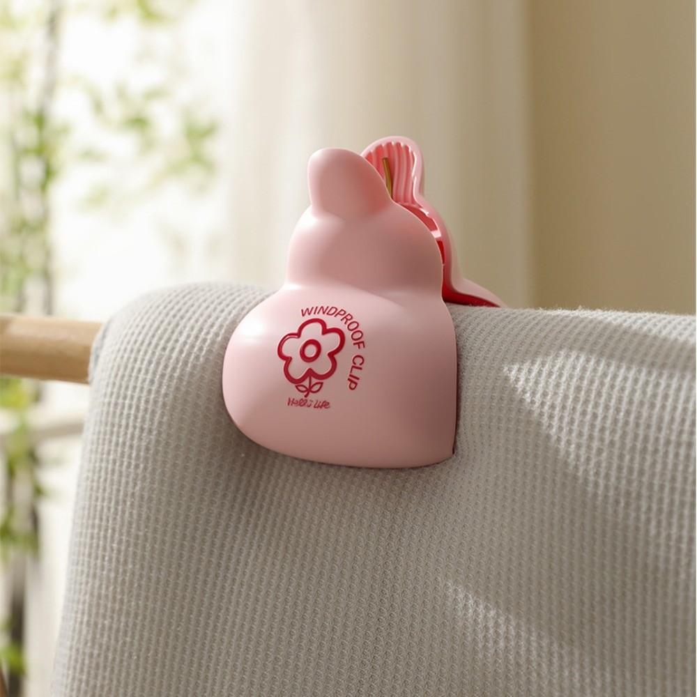 Large Size Quilt Drying Clip Strong Grip Reusable Windproof Clothes Pegs Durable Beach Towel Clips for Blankets Coats Towel розовый