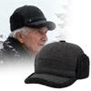 New Fleece Lined Elderly Fleece Hat Warm Windproof Ear Protection Cap Extra Thick Cold-Proof Winter Warm Cap Autumn Winter