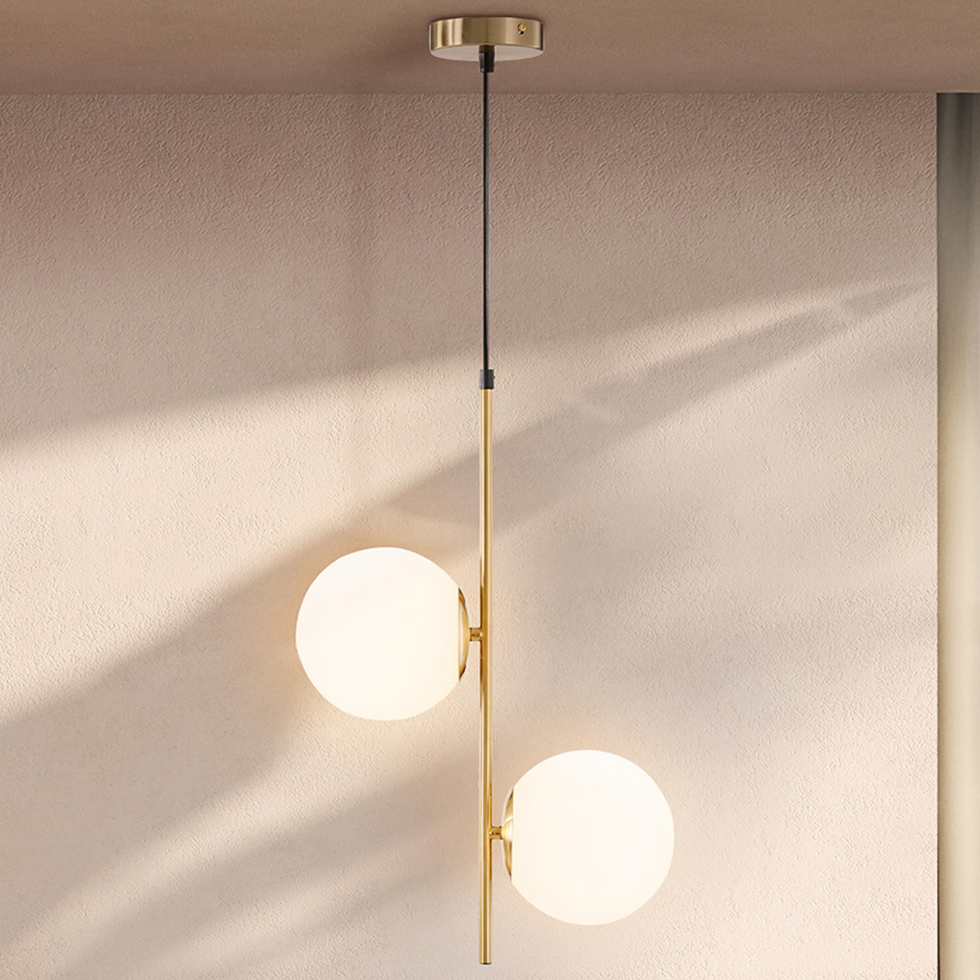 Modern Pendant Light Fixture, Double-Head Ceiling