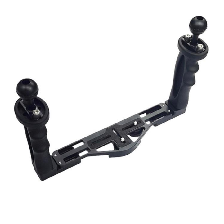 

Aluminium Alloy Handheld Stabilizer Handle Grip Easy Connection for LED Video Light Camera Camcorder Butterfly Clip