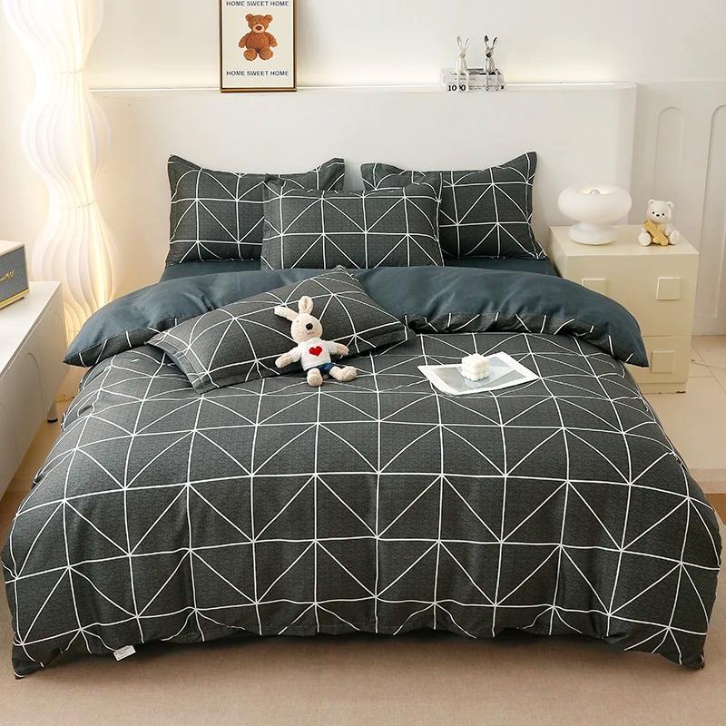 

Snowflake print Duvet Cover Set, Winter Theme Christmas Illustration Decorative 3Piece Bedding Set full Size Quilt Covers decor 135x200cm