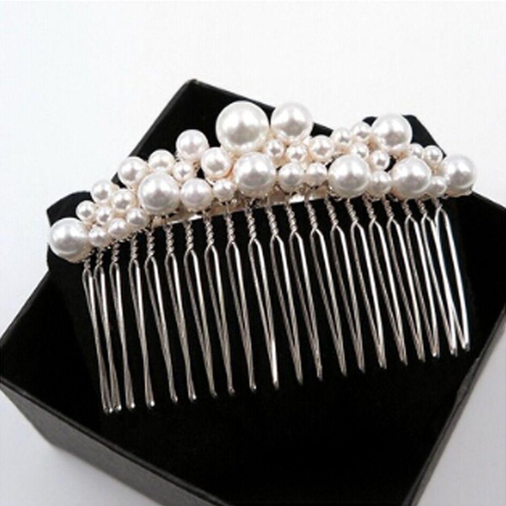 Party  Haircomb Jewelry Hair Ornaments Bridal Headpiece Hairwear Bride Barrette Pearl Hairpin