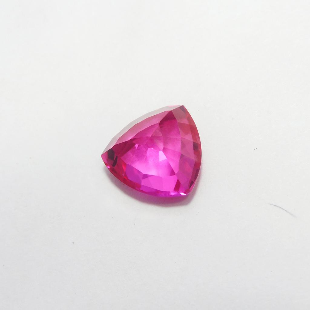 Amazing CERTIFIED Trillion Cut Pink Ruby 6.85 Ct Natural Loose Gemstone P-4693-Ra