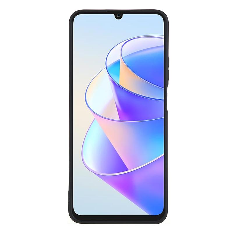 

For Honor X7a 5G Straight Edge Soft TPU Anti-Fall Case Precise Cutout Shell Phone Cover Lavender Grey