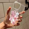Pink Ocean Orchid Pattern Clear Phone Case for IPhone 17 Air 11 12 13 14 15 16 Pro Max 14 15 Plus XS X XR Shockproof Soft Cover