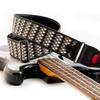 STRAPS 6cm Raffia Black RightOn! Guitar/Bass Strap, Wide, 95-150cm, Salak,