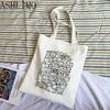 Tote Aesthetics Einkaufstasche, geschnittenes Tiermuster, bedruckt, Damenhandtasche, große Kapazität und elegante Canvas-Tasche, lässige Strandtaschen