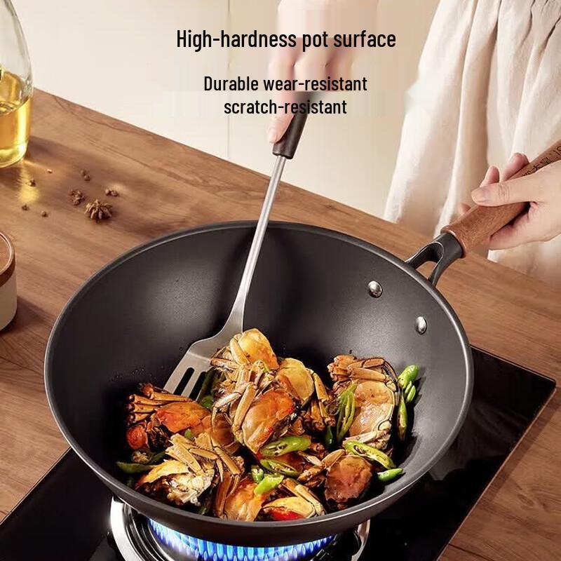 COOKER KING Non-Stick Titanium-Iron Stir-Fry Wok