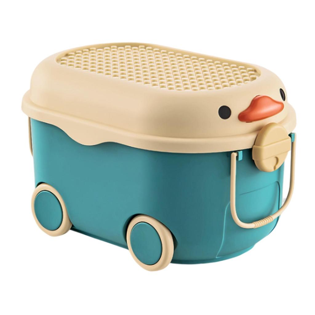 Design Toy Chest with Wheels Storage Solution for Kids' Play Area