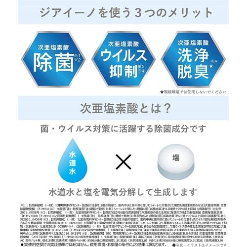 Macchina per sterilizzazione e deodorizzazione degli spazi Panasonic Giaino ~9 tatami bianco F-JX1100V-W