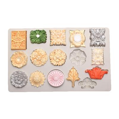 Forma silikonowa 3D do fondantu, formy silikonowe do czekolady, narzędzie do dekorowania ciast, gadżety do pieczenia, forma w kształcie guzików-klejnotów, prezenty dla miłośnika pieczenia w kuchni