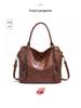 Women's Large Soft Leather Handbag: European & American Style Tote, Single Shoulder & Crossbody Bag, 2025 Collection