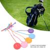 5Pcs 3 1/4 Inch Golf Wooden Tees With Anti Loss Rope Magnetic EVA Foam Multi Color Expression Pattern