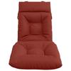 Sun Lounger Cushion VIANEN 100percent  Polyester Red 200 x 60 x 8 cm
