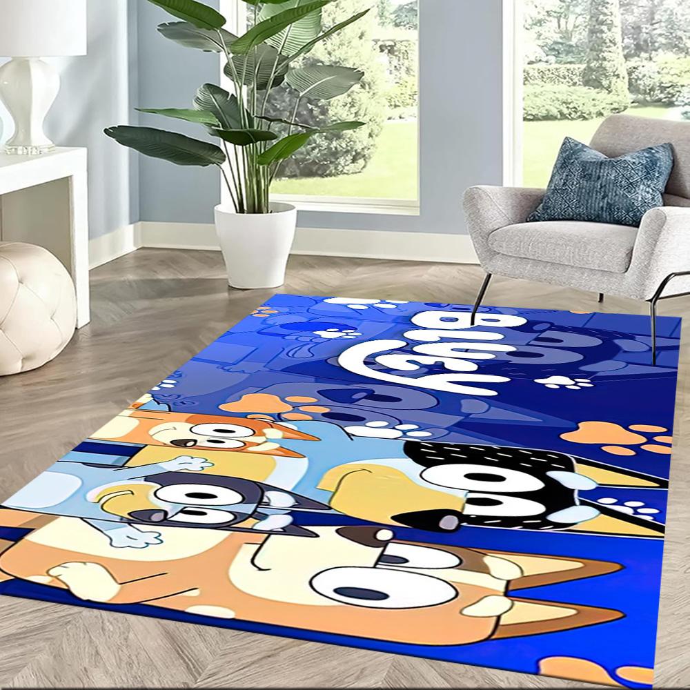 Lovely Bluey Square rugs are a great choice for living rooms, bedrooms, home décor, and as gifts
