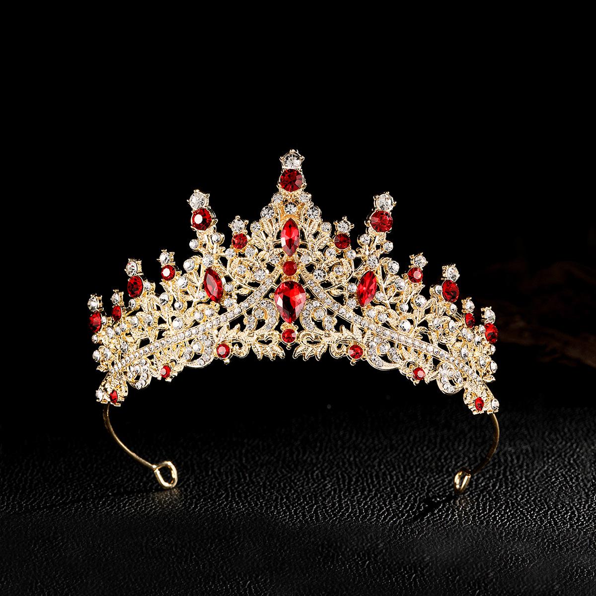 European Rhinestone Wedding Crown  Alloy Headband Bridal Hair Accessory