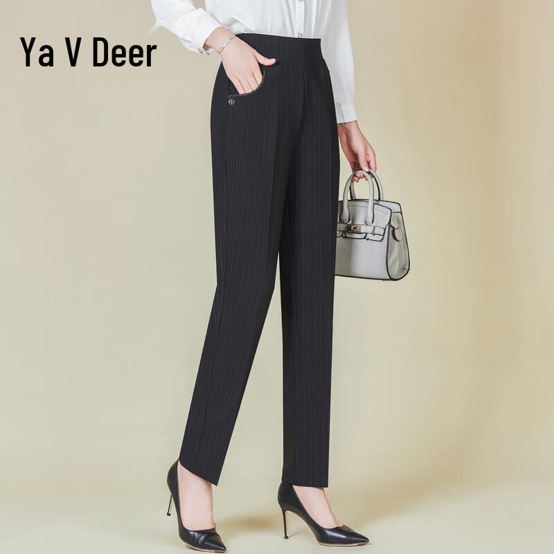 Yalu Women's High-Waist Straight Leg Suit Trousers