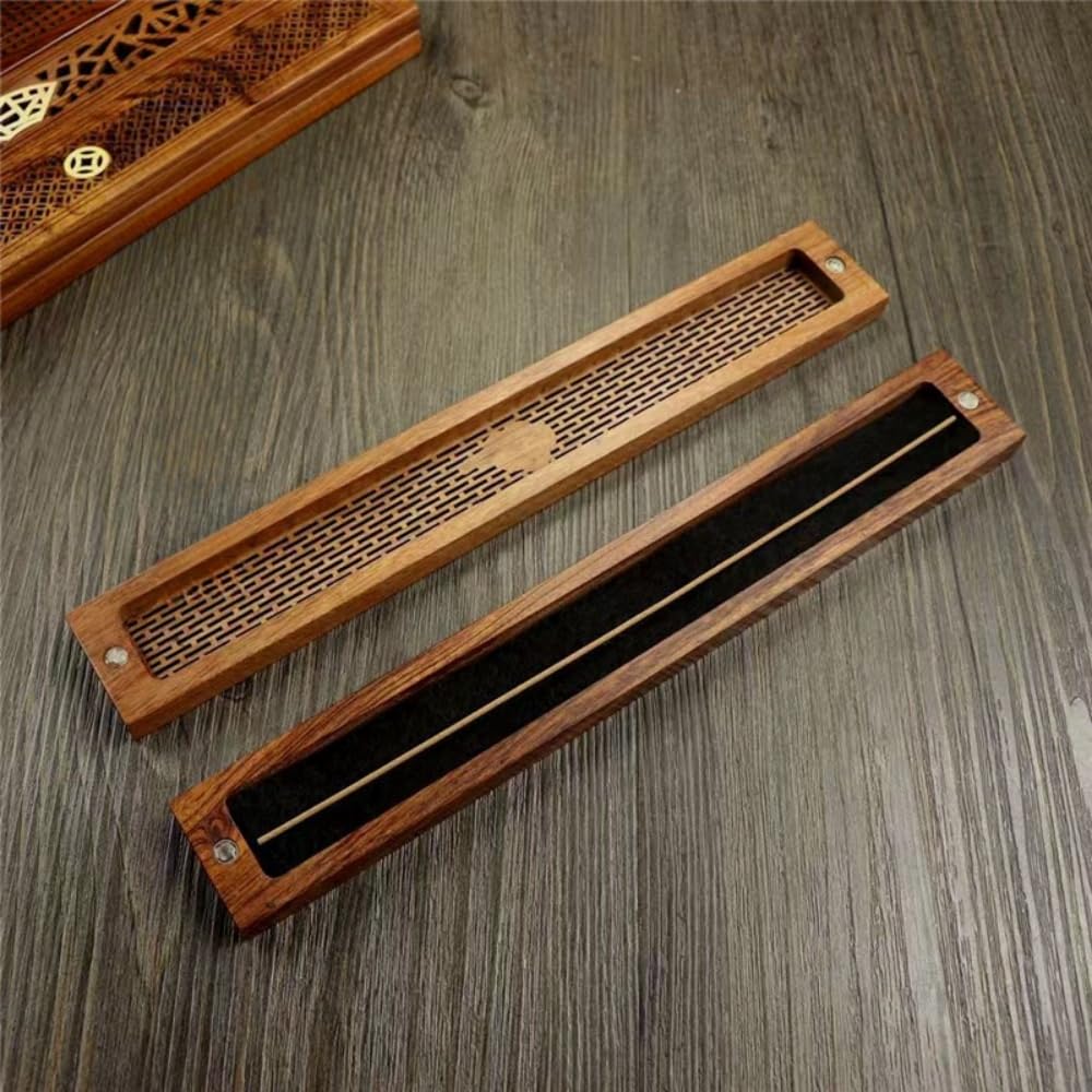 Incense Burner, Incense Holder, Incense Plate, Horizontal Stand, Incense Container, Incense Holder, Striped Rosewood, Buddhist Altar Accessories, Pet