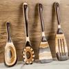Meal Spoon Wood Spatula Not Deform Cooking Utensils Set Kitchen Utensils Set  Enamel Pot