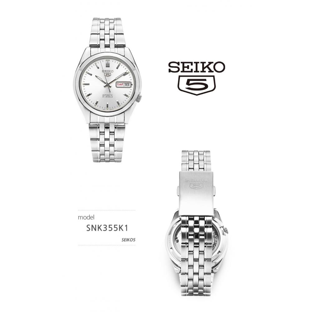 Seiko 5 Men S Metal Watch Snk355k1