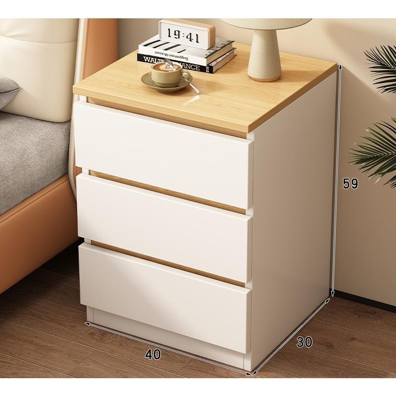 Bedside Table Household Simple Small Multi-Functional with Pumping Storage Locker Rental House Bedroom Bedside Small Cabinet
