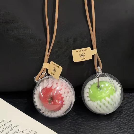 Portachiavi Ciondolo a Forma di Frutta Borsa Ciondolo Frutta Simboleggiante Fascino Portachiavi Simulazione Sicurezza Decorazione Auto