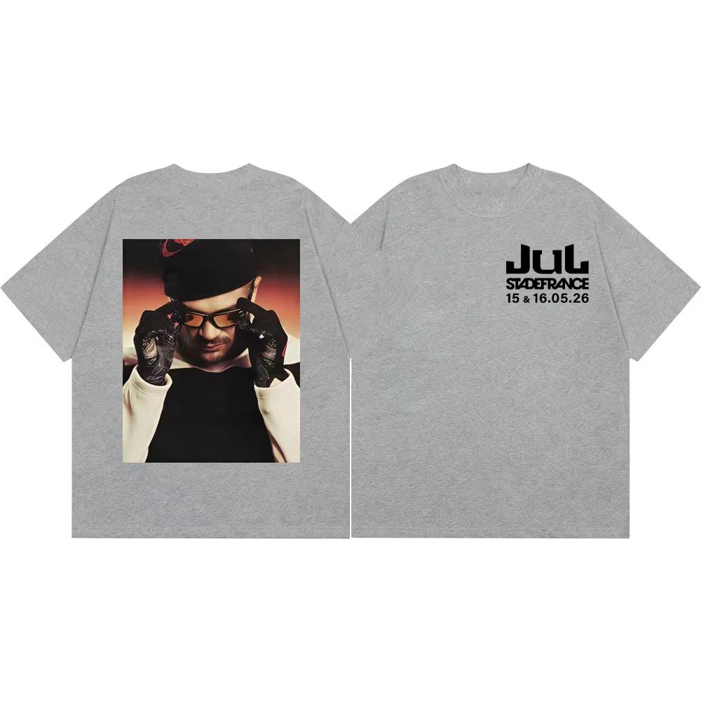 Hot Sale Rapper JUL Tour 2026 Graphic T-shirt Men Women Harajuku Hip Hop Punk T-shirt Retro Vintage Graphic Oversized T Shirt
