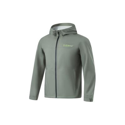 Série Fitness Jaqueta com Capuz Estampa de Letras Jaqueta Masculina Verde Luo-Yan AFDU093-2