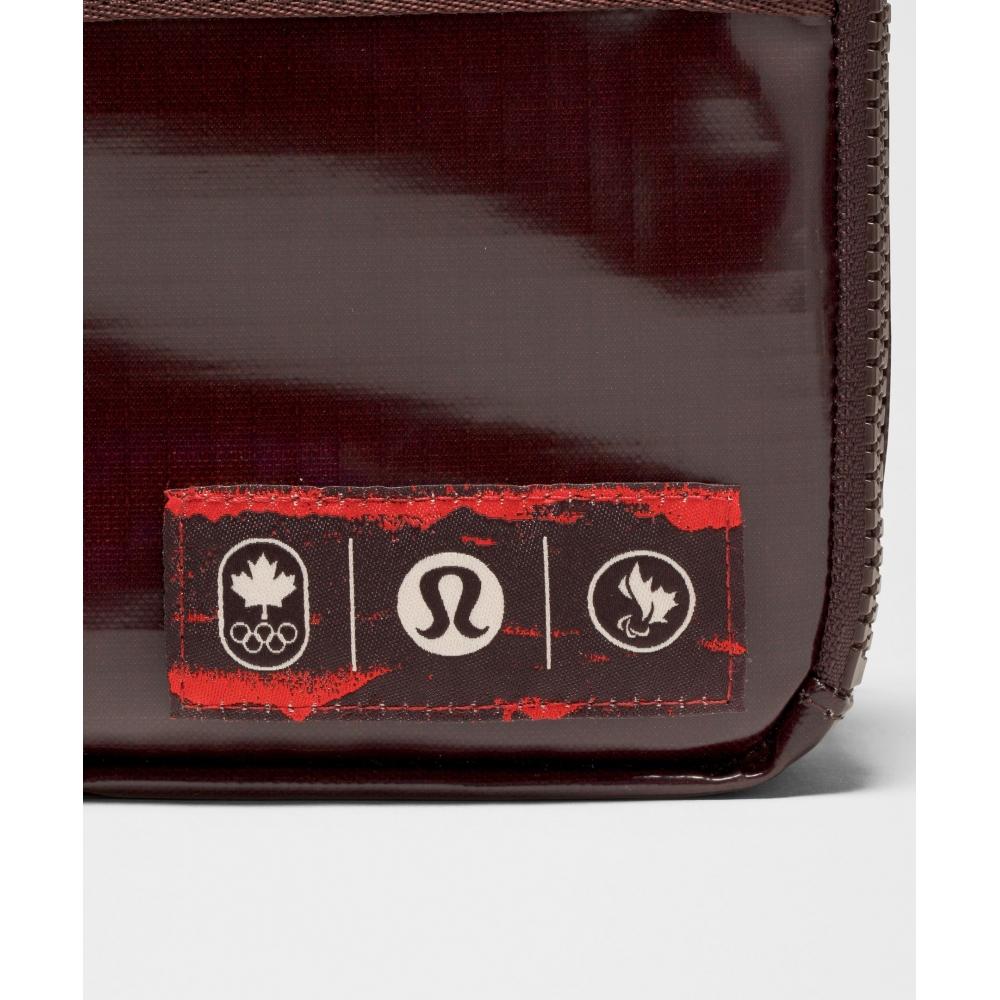 Lululemon Team Canada Future Legacy Easy Access Ripstop Bag 1.5l Coc Cpc Logo Black Garnet