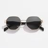 Polygon Metal Sunglasses Women Vintage Frames For Female Sun Glasses Luxury Brand Design Punk Eyeglasses Driving Shades UV400
