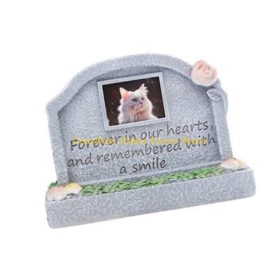 92MF Weatherproof Resin Pet Grave Marker Memorial Tombstone for Pet Eternality Tributes