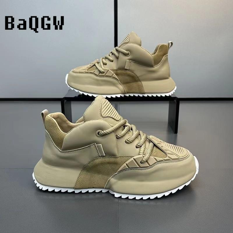 New Fashion Brand Designer Whtie Thick Bottom Casual Board Shoes for Men Flats Loafers Sports Walking Sneakers Zapatos Hombre