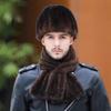 Mink Hat Men's Winter Ear Protection Warm Top Hat Fashion Mink Hair Winter in The Elderly Dad Fur Hat