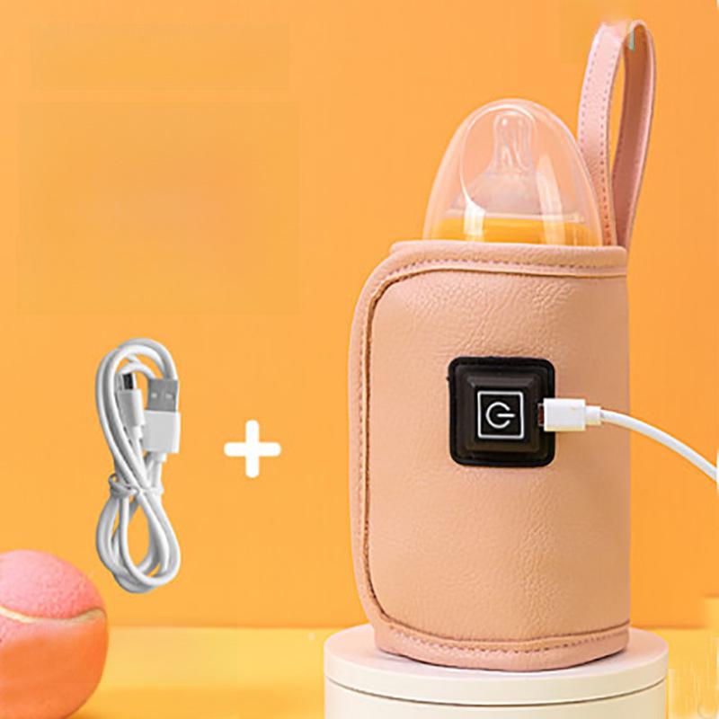 USB Heated Bottle Insulation Sleeve with Three-Speed Temperature Control for Outdoor and Car Use