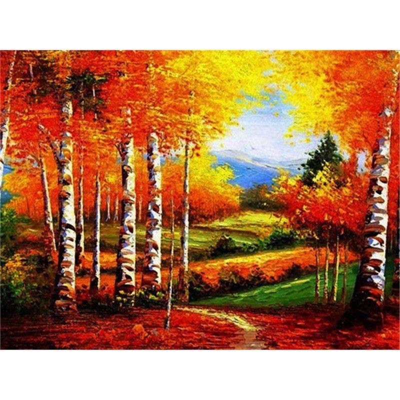 5D Diamond Painting Scenery Cross Stitch Landscape Diamond Embroidery Home Decor Gift
